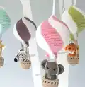 Hot Air Balloon Baby Mobile Amigurumi Pattern step 1 - construction progress