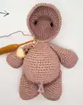 Pino Baby Rhino Amigurumi Pattern step 3 - details and accessories
