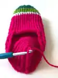 Moose Slippers Crochet Pattern step 3 - details and accessories