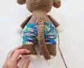 Oakley the Monkey Amigurumi Pattern step 4 - final assembly and finishing