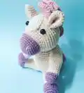 Neon the Horse Amigurumi Pattern step 1 - construction progress