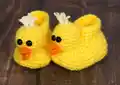 Adorable Duck & Chick Baby Booties Crochet Pattern step 4 - final assembly and finishing