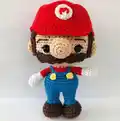 Mario Bros & Co. Amigurumi Pattern step 2 - assembly progress