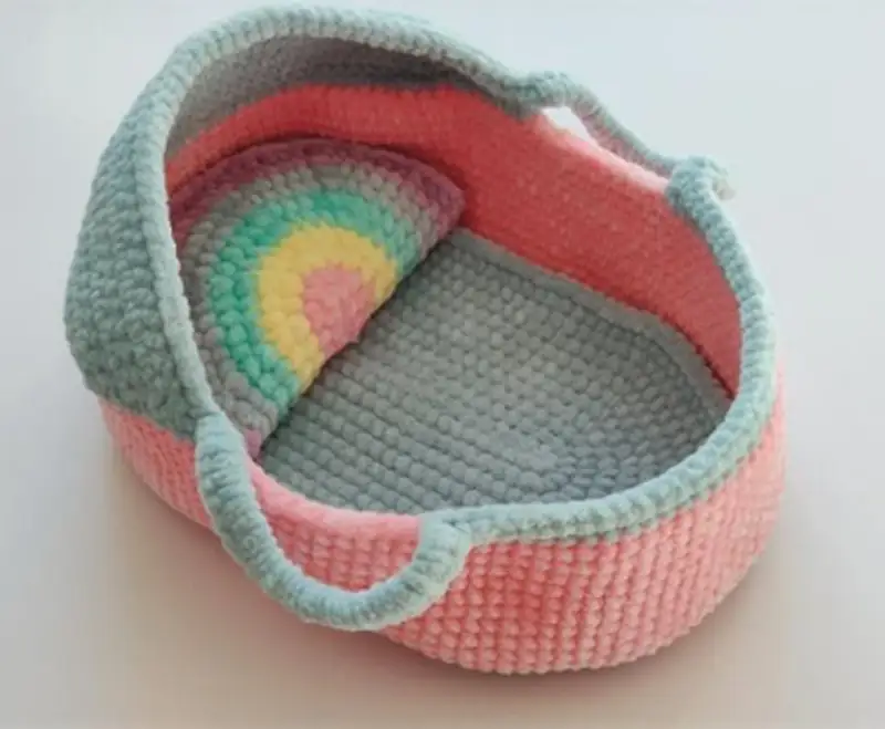 Complimentary Intermediate crochet pattern: Baby Cradle Crochet Pattern - Simple to follow guide