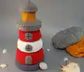 Lighthouse Stacking Toy Crochet Pattern step 1 - construction progress