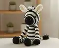 Xander The Zebra Amigurumi Pattern step 1 - construction progress