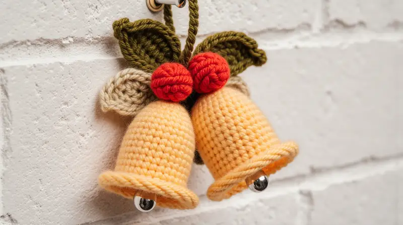 Complimentary Intermediate crochet pattern: Christmas Bells Crochet Pattern - Simple to follow guide