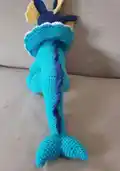 Vaporeon Pokémon Amigurumi Pattern step 4 - final assembly and finishing