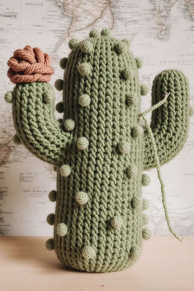 Complimentary Intermediate crochet pattern: Crochet Cactus Pillow Pattern - Simple to follow guide