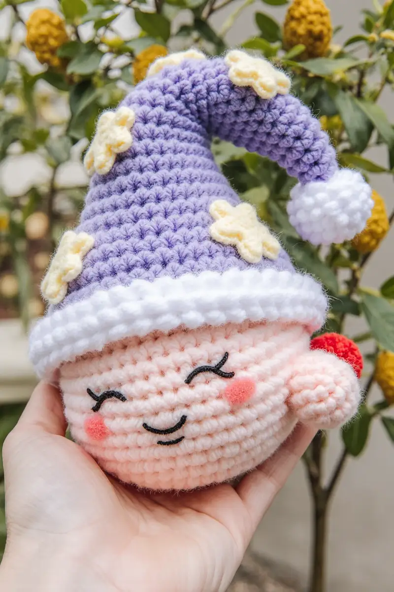 Complimentary Intermediate crochet pattern: Sleeping Pink Puff (Sleeping Kirby) Amigurumi Pattern - Simple to follow guide