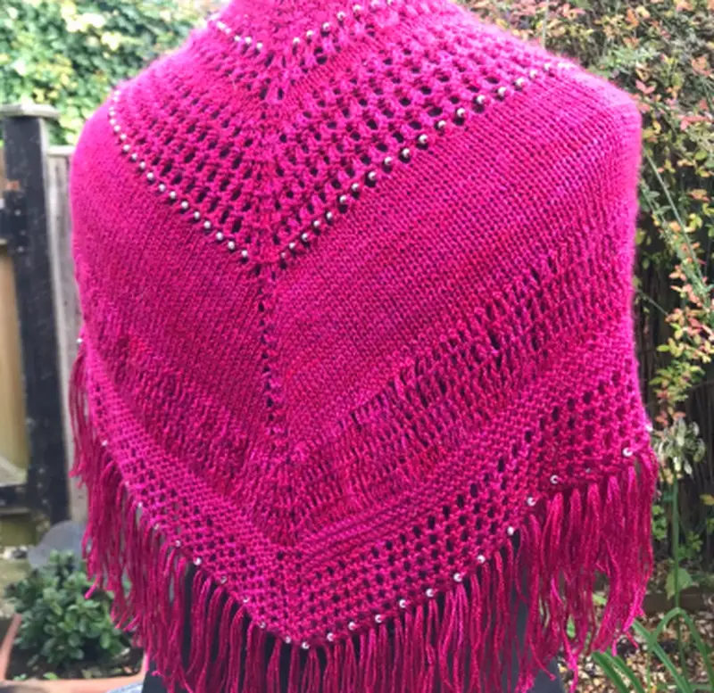 Complimentary Intermediate crochet pattern: Paris At Night Shawl Pattern - Simple to follow guide