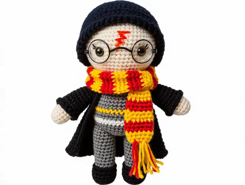 Complimentary Intermediate crochet pattern: Harry Potter Amigurumi Pattern - Simple to follow guide
