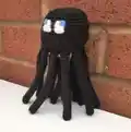 Squid Minecraft Character Amigurumi Pattern step 2 - assembly progress