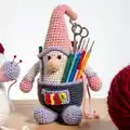 Gnome Organizer Amigurumi Pattern step 1 - construction progress