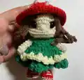 Amanita Mushroom House Crochet Pattern step 3 - details and accessories