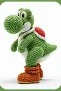 Yoshi Amigurumi Pattern step 1 - construction progress