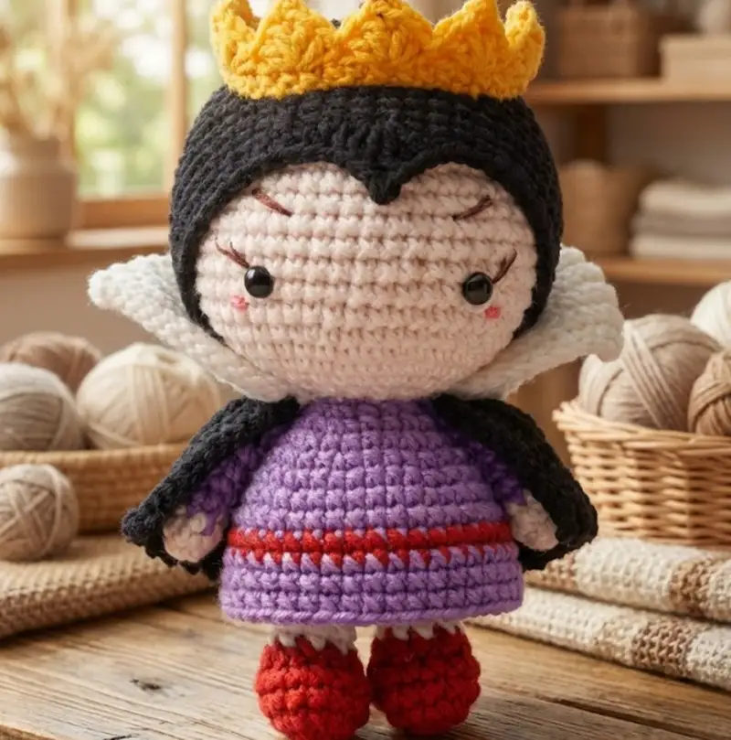 Complimentary Advanced crochet pattern: Evil Queen Amigurumi Pattern - Simple to follow guide