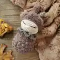 Pine Cone Baby Amigurumi Pattern step 4 - final assembly and finishing