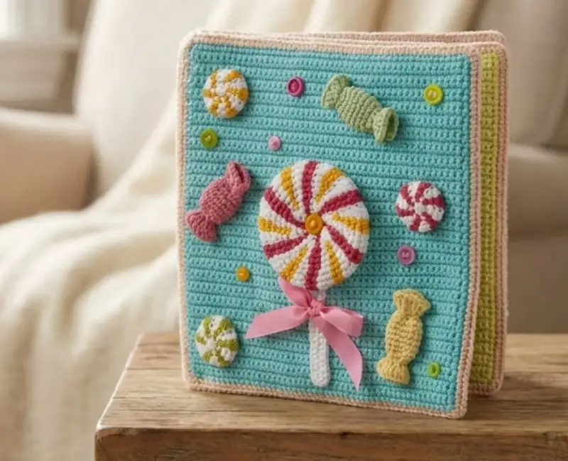 Complimentary Advanced crochet pattern: Sweet Quiet Book Crochet Pattern - Simple to follow guide