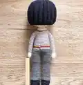 Harry Potter Wizard Boy Amigurumi Pattern step 4 - final assembly and finishing