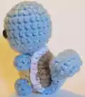 Squirtle Amigurumi Pattern step 4 - final assembly and finishing