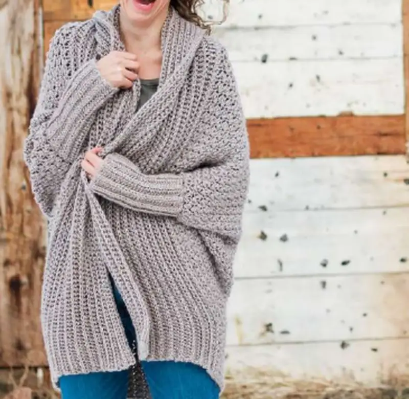Complimentary Beginner Friendly crochet pattern: Oversized Habitat Cardigan Crochet Pattern - Simple to follow guide