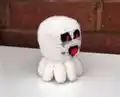 Ghast Minecraft Character Amigurumi Pattern step 2 - assembly progress