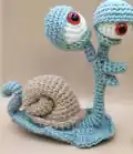 Adorable Snail Lizzie Amigurumi Pattern step 4 - final assembly and finishing