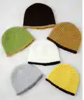 Animal Hats Crochet Pattern Collection step 2 - assembly progress
