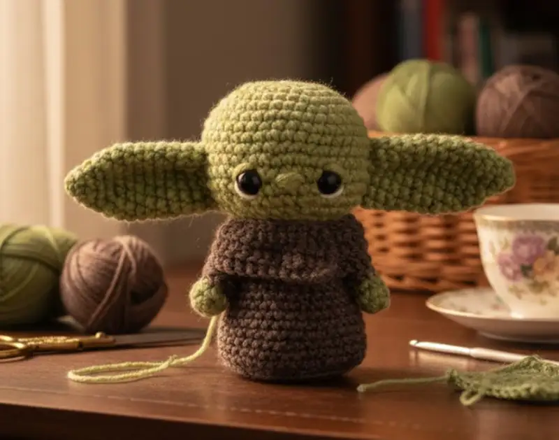 Complimentary Intermediate crochet pattern: Baby Alien Amigurumi Pattern - Simple to follow guide