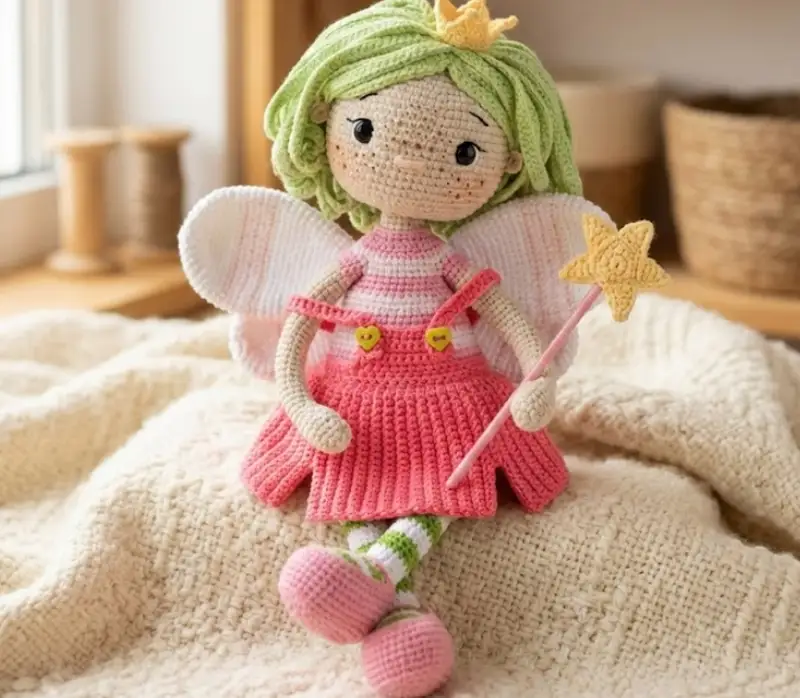 Complimentary Advanced crochet pattern: Teya the Fairy Amigurumi Pattern - Simple to follow guide