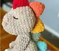 Sleepy Snuggle-saurus Rag Doll Amigurumi Pattern step 4 - final assembly and finishing
