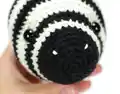 Xander The Zebra Amigurumi Pattern step 3 - details and accessories