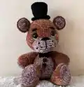 Top Hat Teddy Amigurumi Pattern step 2 - assembly progress