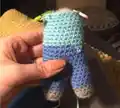Steve Minecraft Character Amigurumi Pattern step 3 - details and accessories