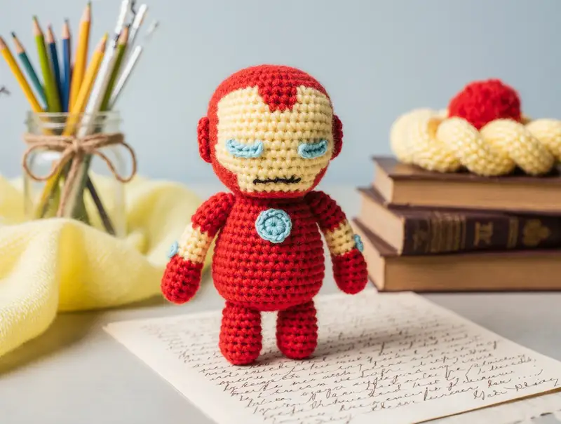 Complimentary Advanced crochet pattern: Iron Man Amigurumi Pattern - Simple to follow guide