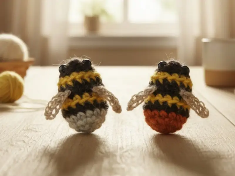Complimentary Intermediate crochet pattern: Crochet Bumblebees Amigurumi Pattern - Simple to follow guide
