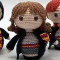 Mini Trio Harry Potter Amigurumi Pattern step 2 - assembly progress