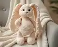 Adorable Plush Bunny Amigurumi Pattern step 1 - construction progress