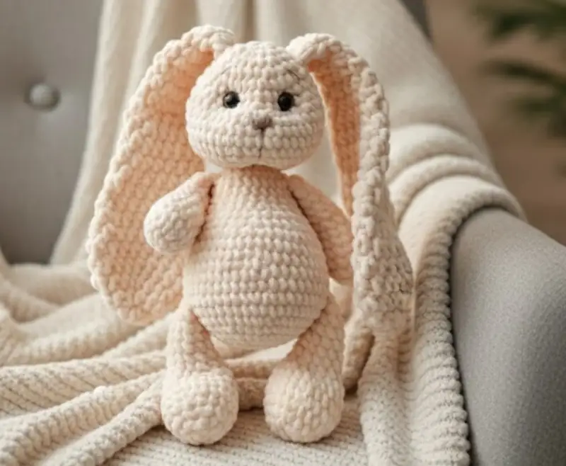 Complimentary Beginner Friendly crochet pattern: Adorable Plush Bunny Amigurumi Pattern - Simple to follow guide