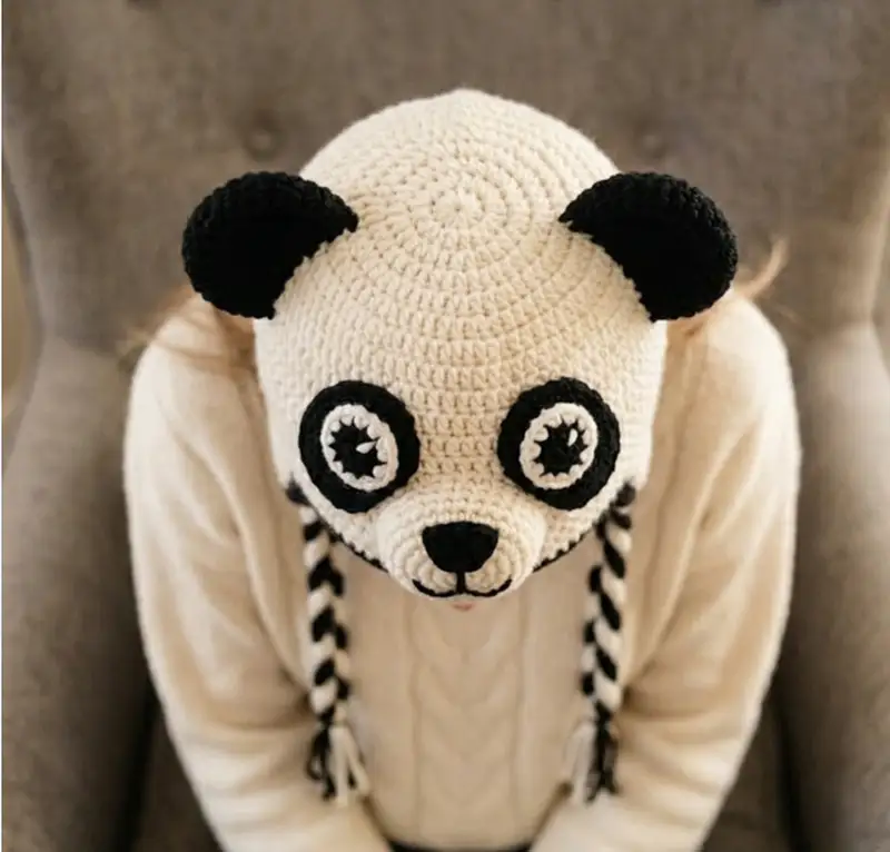 Complimentary Intermediate crochet pattern: Crochet Hatimals Panda Hat Pattern - Simple to follow guide