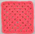 How to Crochet the Perfect Granny Square Pattern step 1 - construction progress