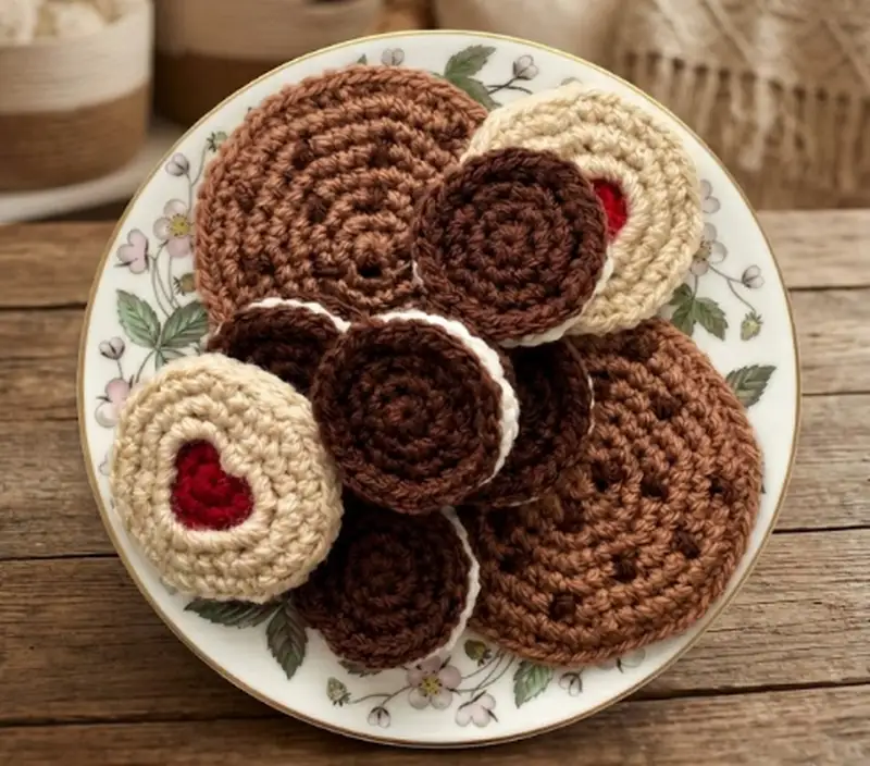 Complimentary Beginner Friendly crochet pattern: Crochet Biscuits Collection Pattern - Simple to follow guide