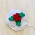 Christmas Pudding Amigurumi Pattern step 3 - details and accessories