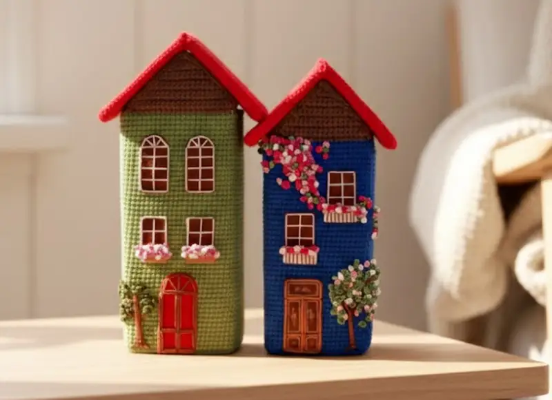 Complimentary Advanced crochet pattern: Big Crochet Houses Pattern - Simple to follow guide