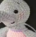 Nina the Plush Elephant Amigurumi Pattern step 3 - details and accessories