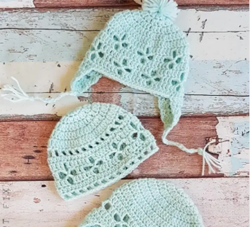 Complimentary Intermediate crochet pattern: Vintage Vibes Baby Beanie Crochet Pattern - Simple to follow guide