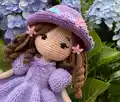 Emma Hydrangea Doll Amigurumi Pattern step 2 - assembly progress