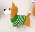 Adorable Corgi Dog Amigurumi Pattern step 2 - assembly progress