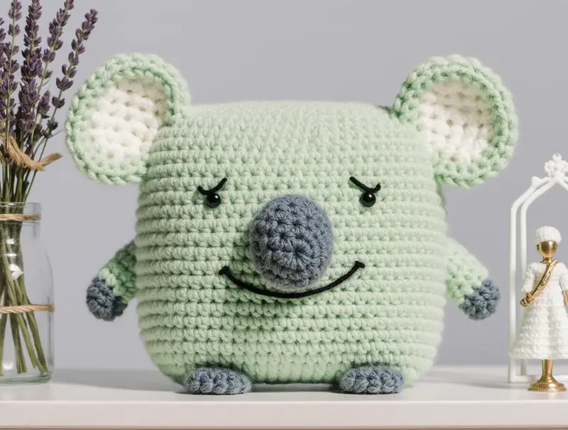 Complimentary Intermediate crochet pattern: Pillow Koala Amigurumi Pattern - Simple to follow guide